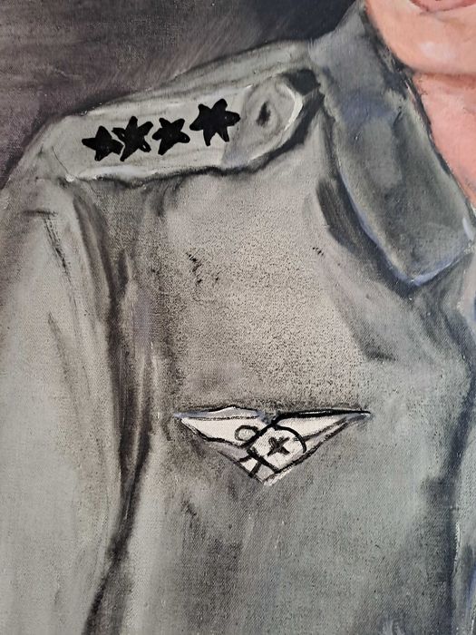 tablou soldat pictura pe panza 65/74 cm