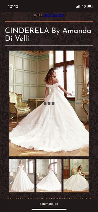 Rochie de mireasa Cinderella superba