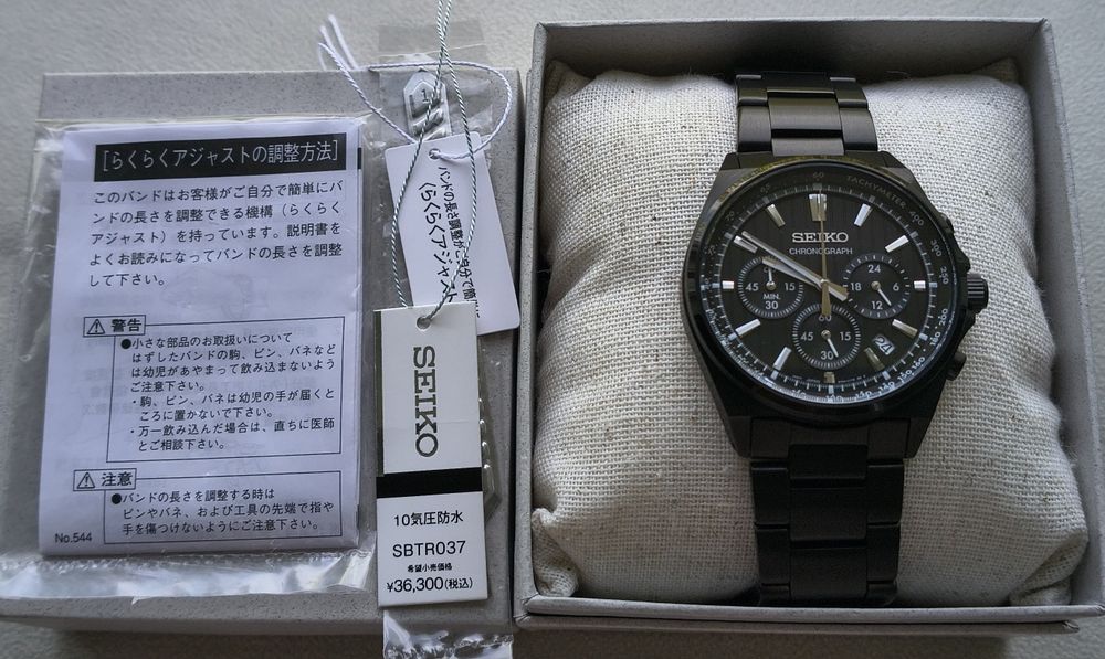 Ceas Cronograf Seiko SBTR037 (Mecanism 8T63) – Full Set