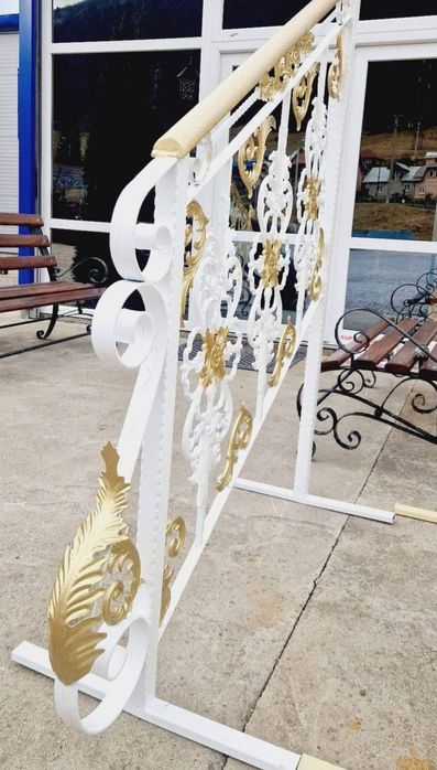 Balustrada din fier forjat brut turnat