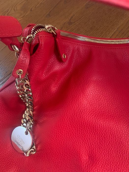 Guess кожена чанта, нова!