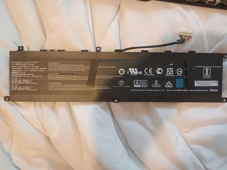 Laptop-MSI-Raider-GE76-12UGS-Piese-Baterie-Tastatura-SSD-M2-1TB-Memorie-Ram-DDR5-16-GB-Placa-Wifi-Adaptor-Incarcator-280W-Ventilatore-Radiator-Cupru