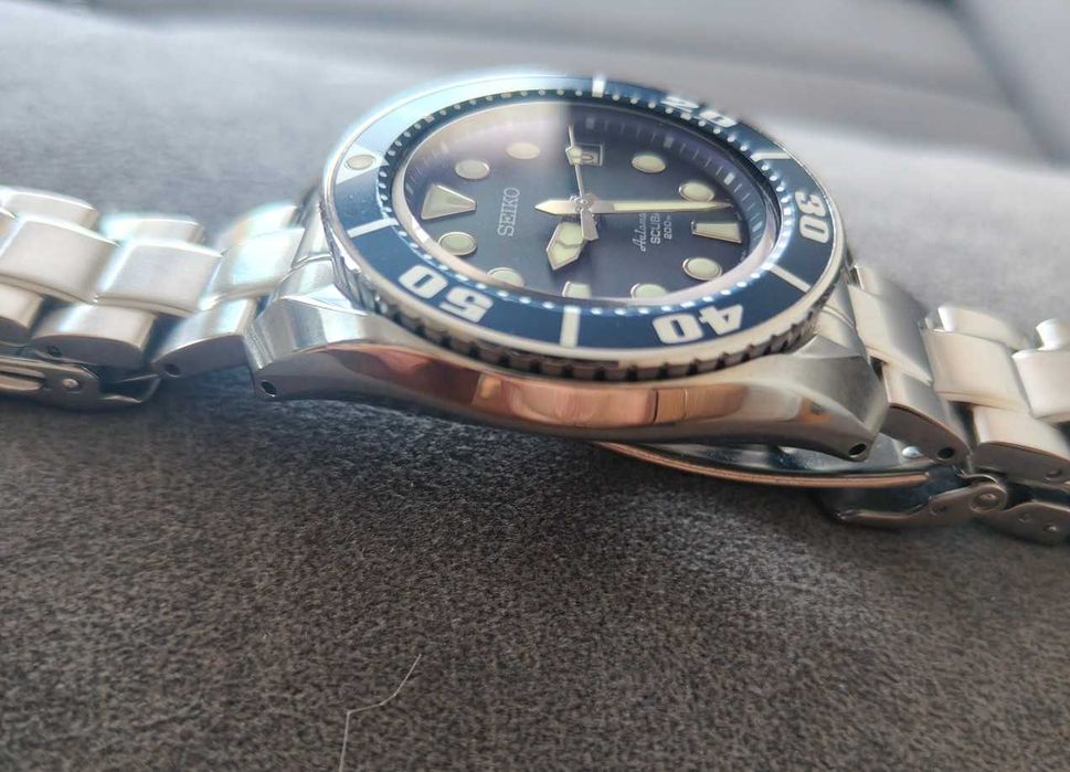 Seiko Prospex JDM Sumo "Blumo" SBDC033 (6R15) + сапфир – култов дайвър, отличен, бартер