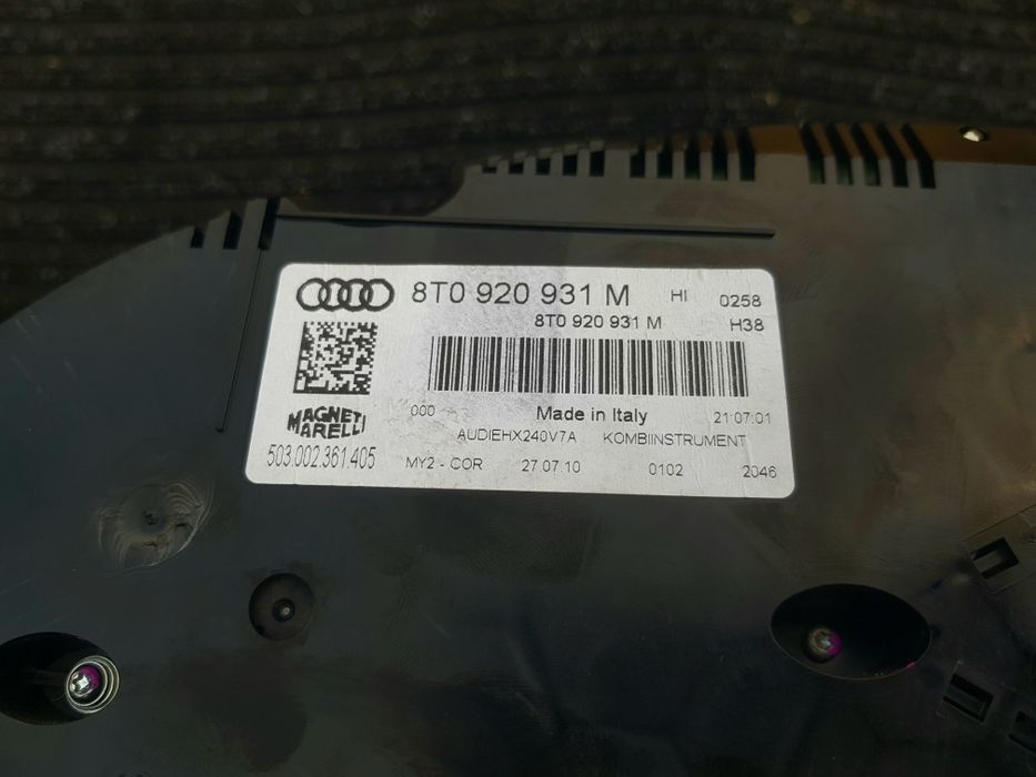 Километраж Табло Audi A5 Ауди А5 2008г. До 2015г. 8T0 920 931 M