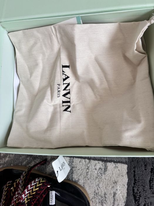 Lanvin curb sneakers