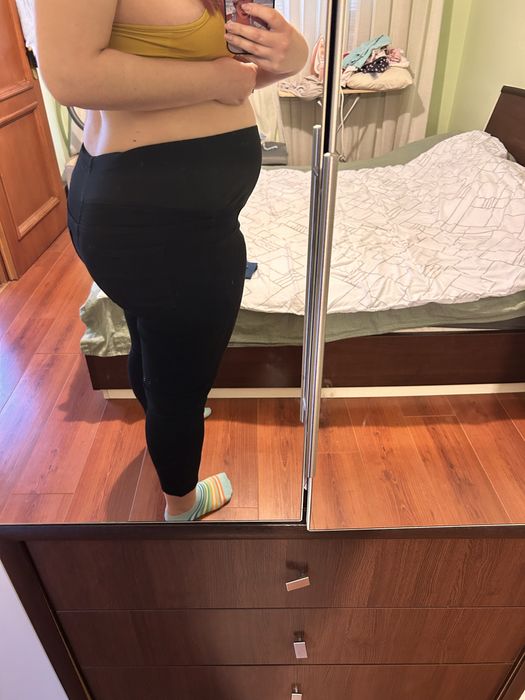 Дънки за бременни черни