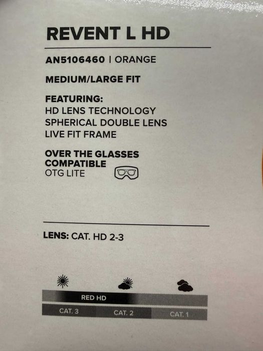Ochelari ski schi snowboard Atomic Revent L HD  Cat.2-3 Orange
