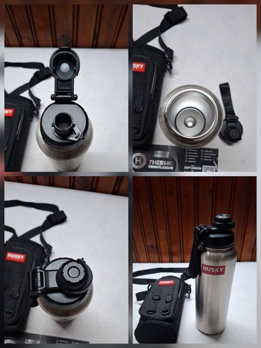 Термос бутилка HUSKY ICE с чанта за носене, съхранение,1.2л херметична