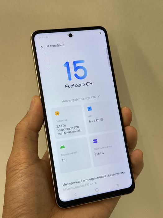 продап vivo y36 256ГБ