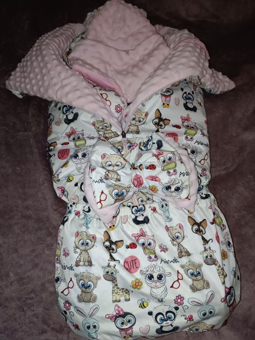 Комбинезон с одеялом для девочки