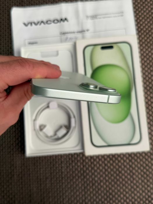 ГАРАНЦИЯ! iPhone 15 PLUS + лизинг от 15€/мес Green  128gb