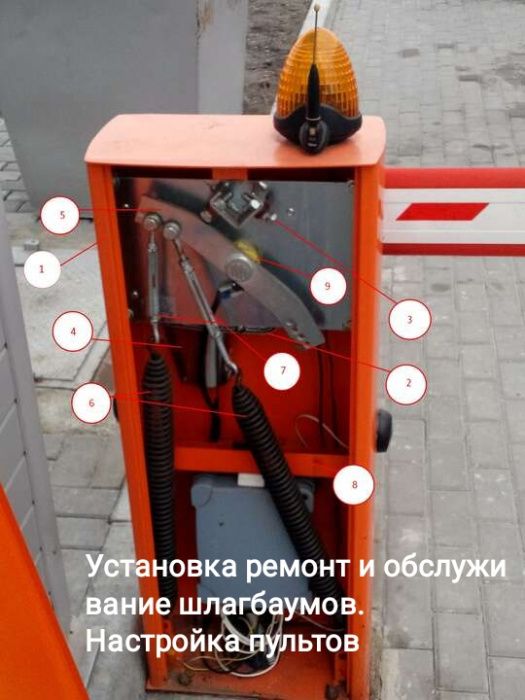 Установка ремонт и обслуживание шлагбаумов. Настройка пультов