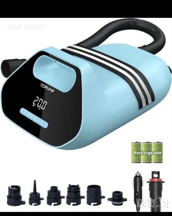 TOPUMP 7800 mAh SUP помпа Електрическа батерия TPS300, 20 PSI