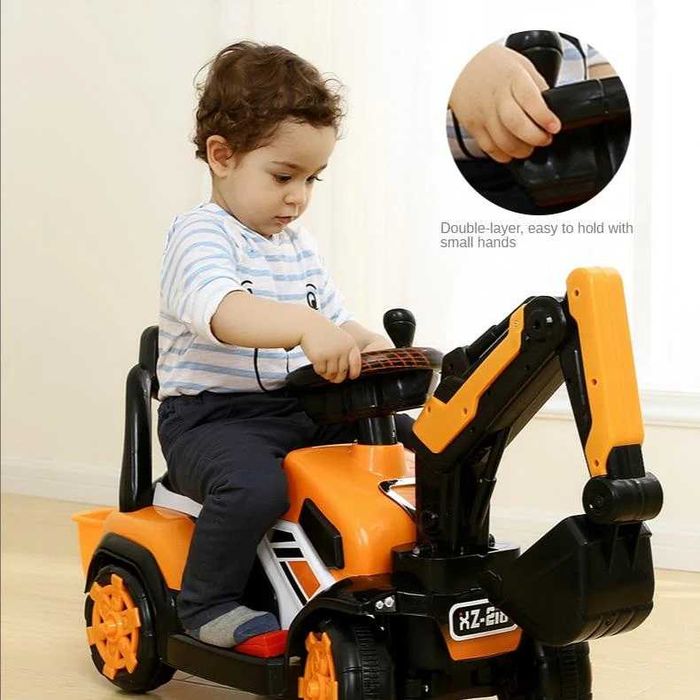 Excavator electric 6V 35W pentru copii Nichiduta cupa mobila si sunete