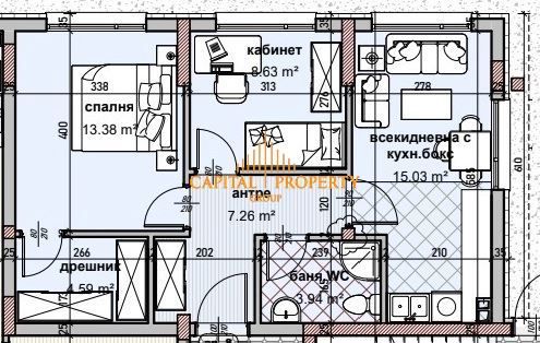 Продава се Двустаен апартамент в Варна, Владислав Варненчик - 72 кв.м за 1077 €/кв.м - Снимка #1