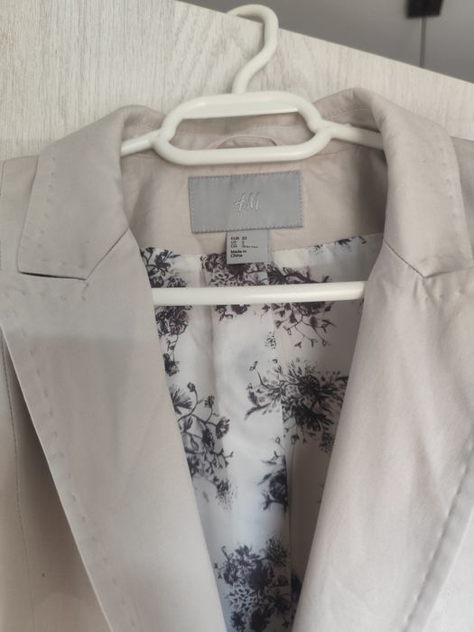 Sacou h&m satin gri mărimea S