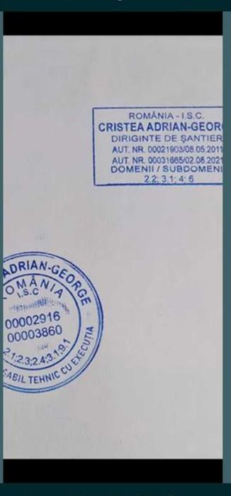 Referat Diriginte Șantier pentru recepția lucrării 1500neg