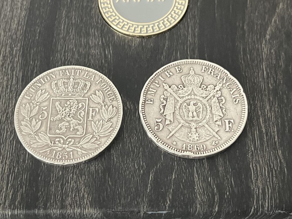 Moneda argint de colectie Napoleon III 1869