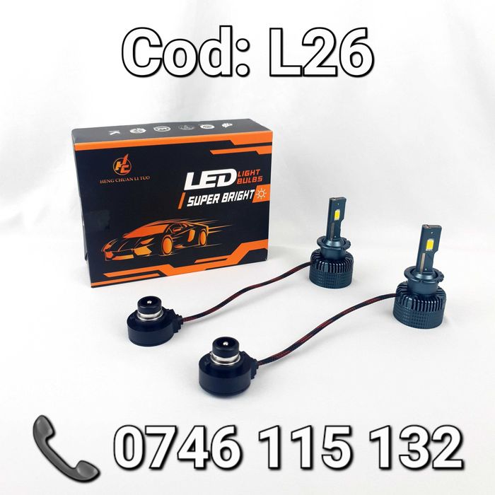 XENON-Set LED D2S-D2R-50.000Lm-6000K-Multimarca-Canbus-Ultra Light-L26