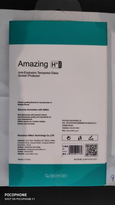Folie sticla Nillkin Amazing Pro Xiaomi Pocophone F1 si Mi 9T Pro 9H