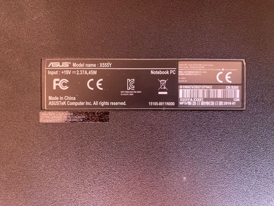 Ноутбук ASUS оригинал