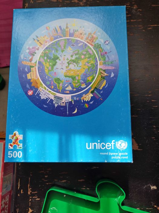 Два пъзела на UNICEF/УНИЦЕФ + оригинална чанта