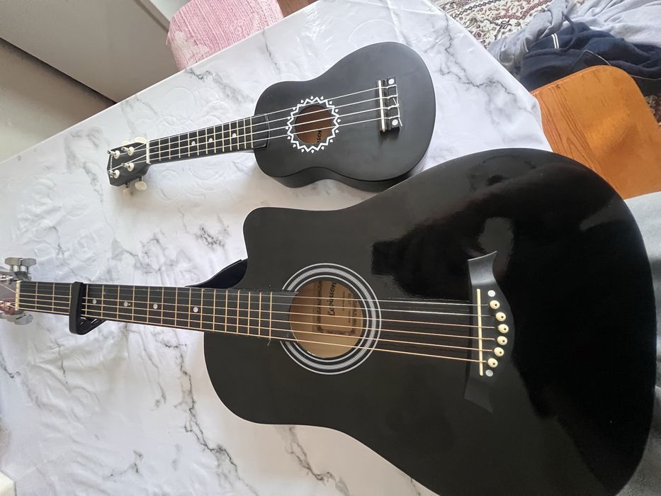 гитара левинсон размер 38 и укулеле сопрано