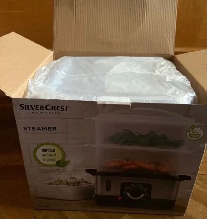 Steamer aparat de gătit la abur Silvercrest nou