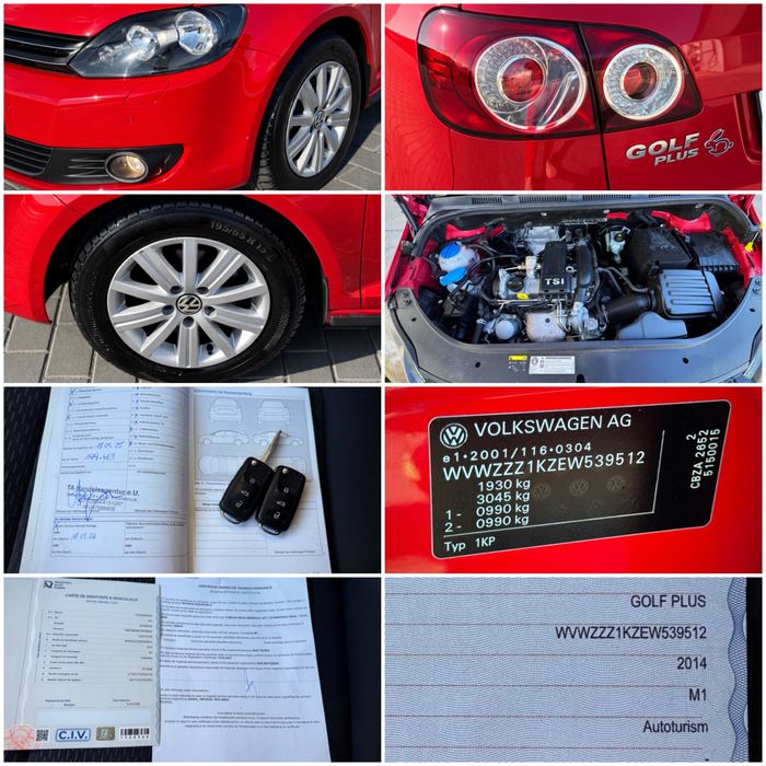 VW GOLF 6 PLUS 2014 RAR EFECTUAT‼️Incalzire Scaune PDC Numere val‼️