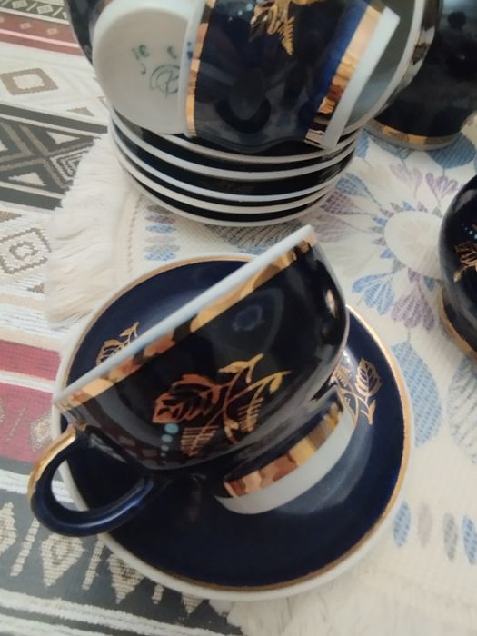 Продается кобальтовый кофейный сервиз