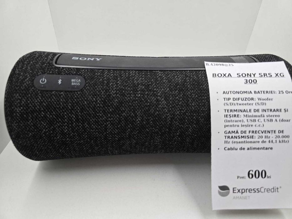 Boxa Sony SRS XG300(AG25 Belvedere B.42098)-Garantie 2 Ani!