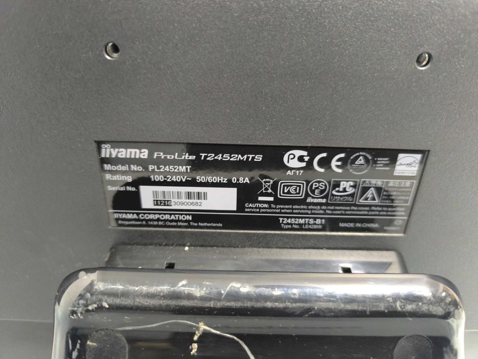 Monitor iiyama ProLite T2452MTS 24 inch touchscreen