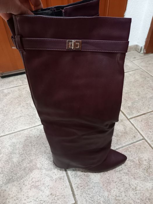Дамски ботуши бордо