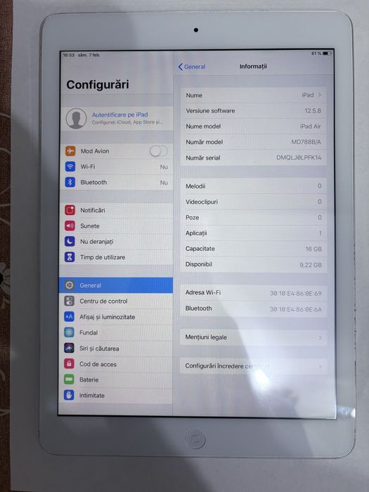 Ipad Air de 16gb