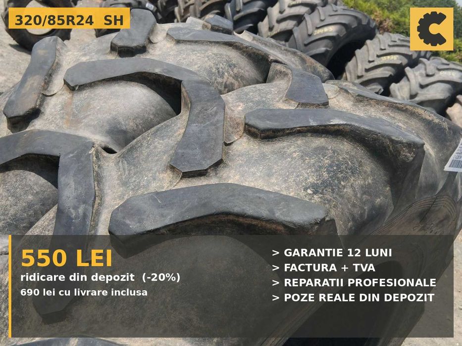 Cauciucuri 12.4-24 12.4R24 Barum Anvelope Tractor SH IEFTIN Garantie Factura John Deere Fendt Case