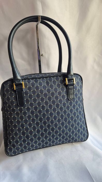 Geanta vintage piele+ textil Wien