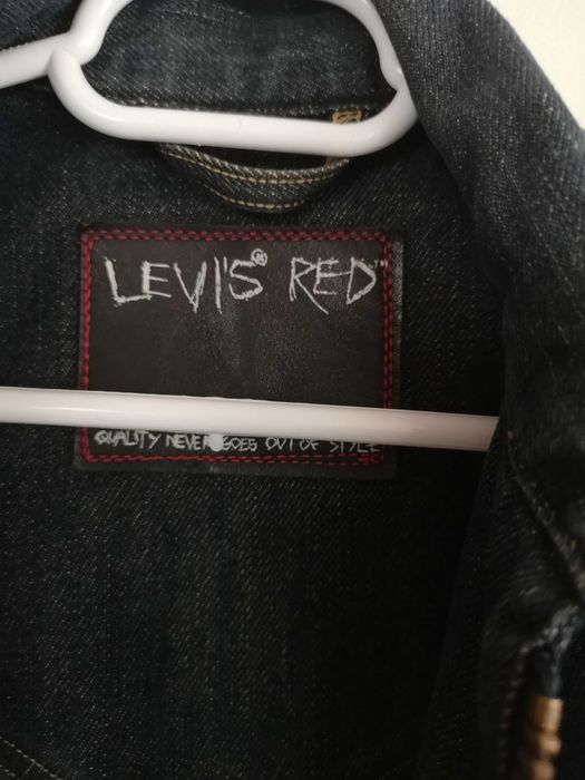 geaca jacheta blugi Levi´s Red Levis biker jacket fermoar