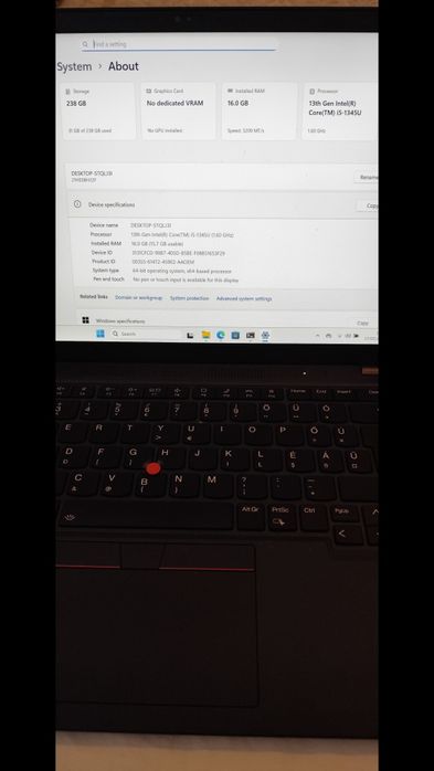 Lenovo ThinkPad T14 Gen 4 16 sau  32gb Ram5 256 sau 512 GB ssd
