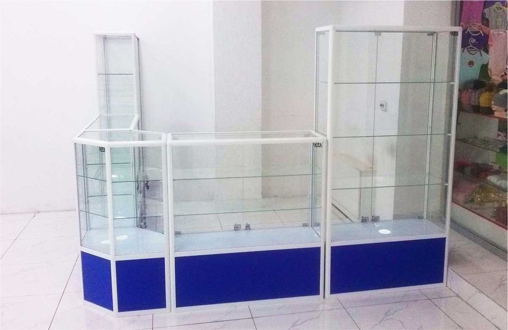 Oynaly prilavkalar, Акция,  savdo uskunalari vitrinalar stellajlar