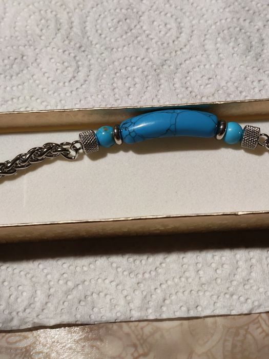 Brățară vintage cu piatră turcoaz