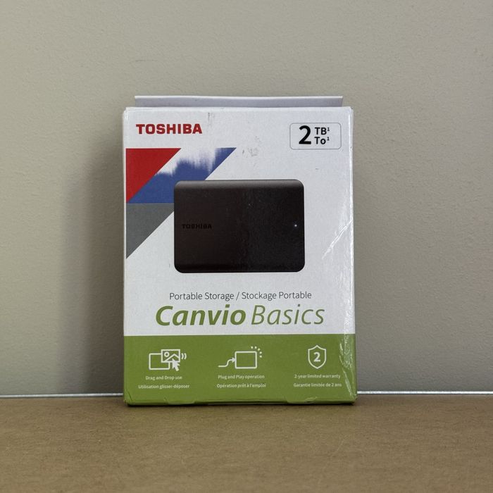 Hard disk HHD extern Toshiba Canvio Basics 2TB, USB 3.2, 2.5inch