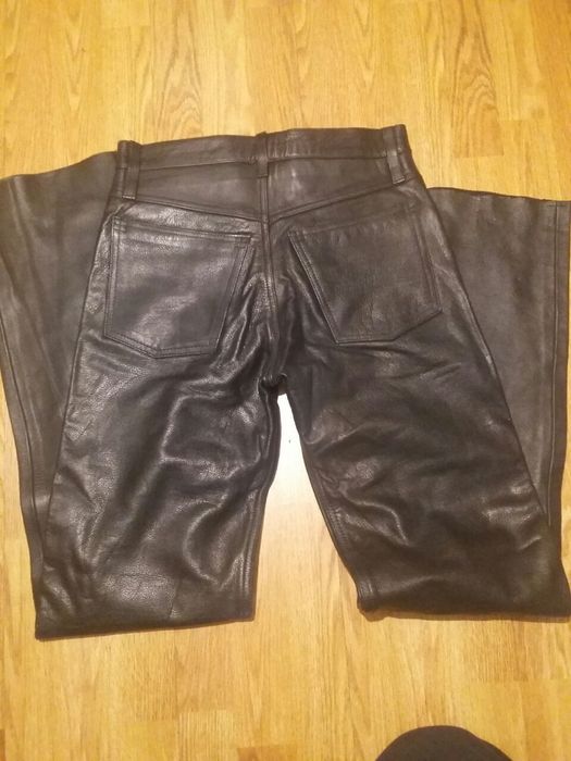 Джинсы кожанные Европа