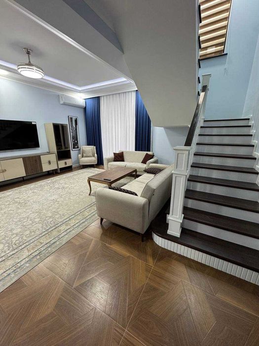 ЖК Alfraganus коттедж 1,7-сот 3-уровня 200 м² терраса 70 м² евроремонт