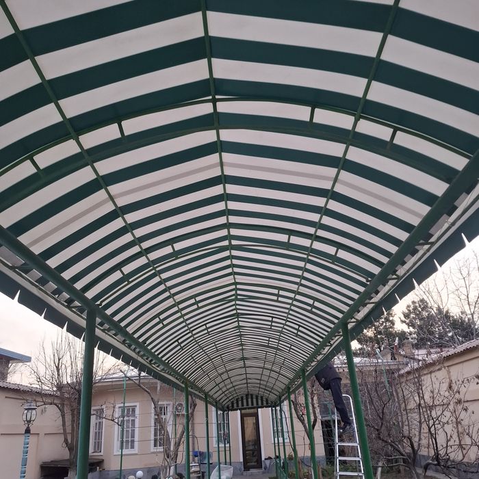 Тент, баннер  Соя сетка установка