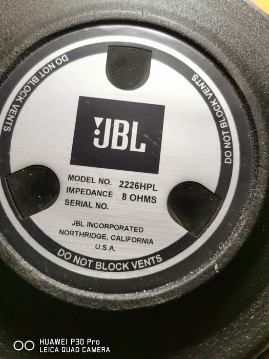 Остана ми един JBL 15"
