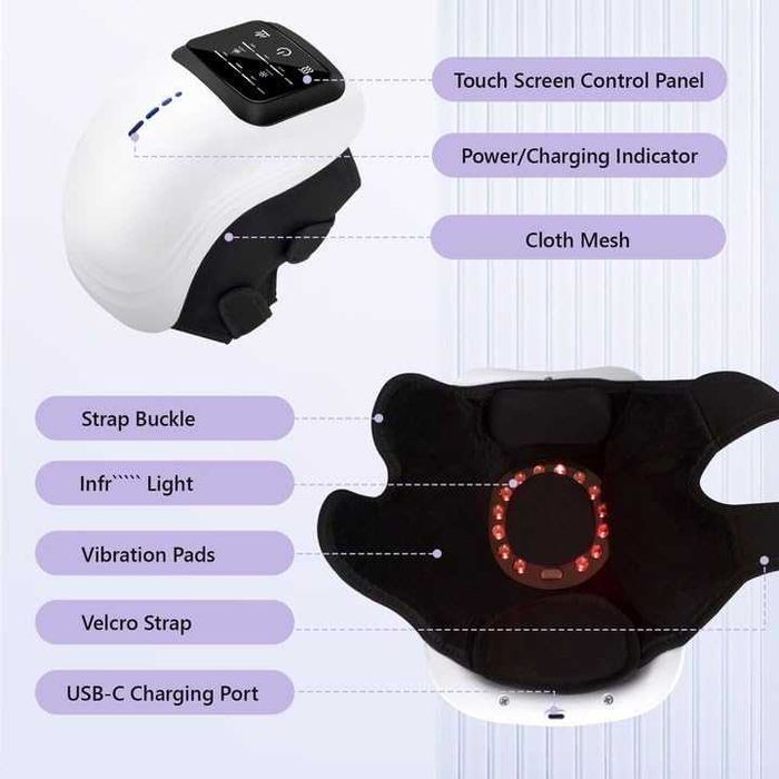 Преносим релаксиращ лазерен инфрачервен масажор за лакът