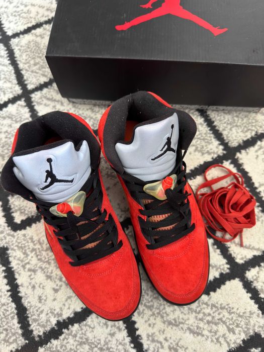 Nike Air Jordan 5 Retro Dunk on Mars Rosu Marimea 43 Noi Cu Cutie