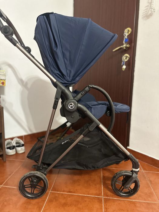 Carucior Cybex Melio Albastru + suport pahar/telefon