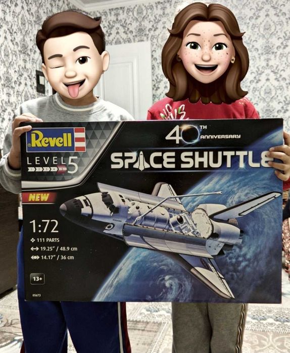 Space Shuttle 1/72, сборная модель.