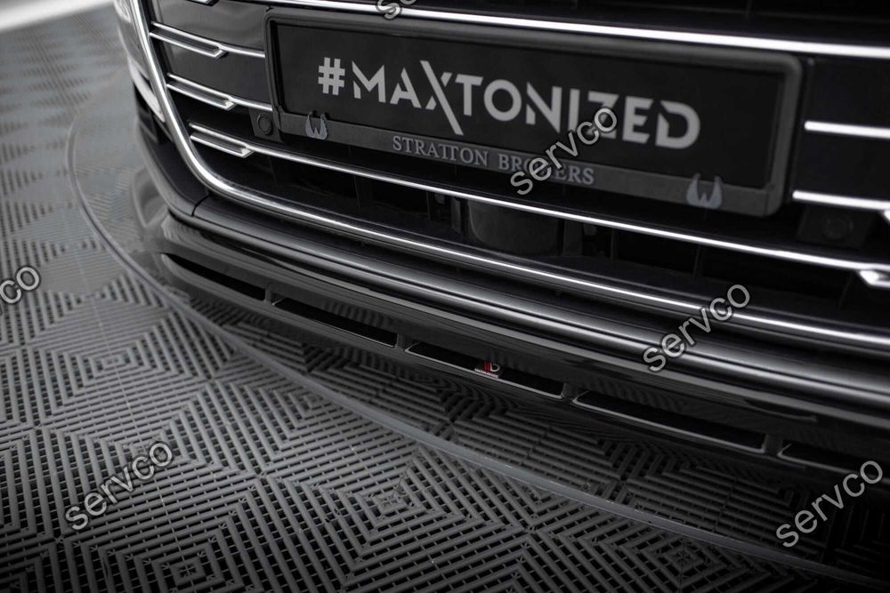 Prelungire splitter bara fata Audi A8 D5 2017-2021 v1 - Maxton Design
